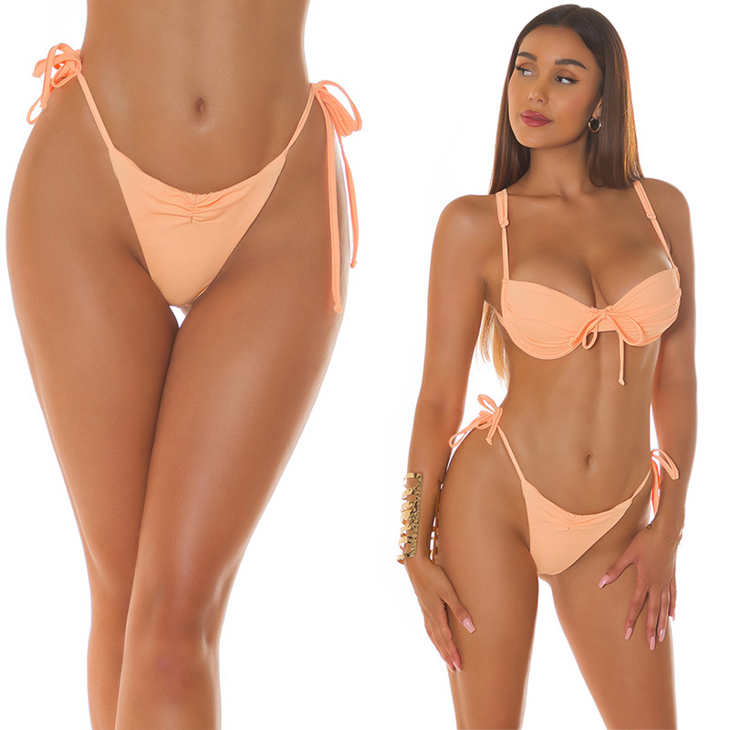 Slip Costum de baie in doua piese sexy Musthave Brazilian Cut