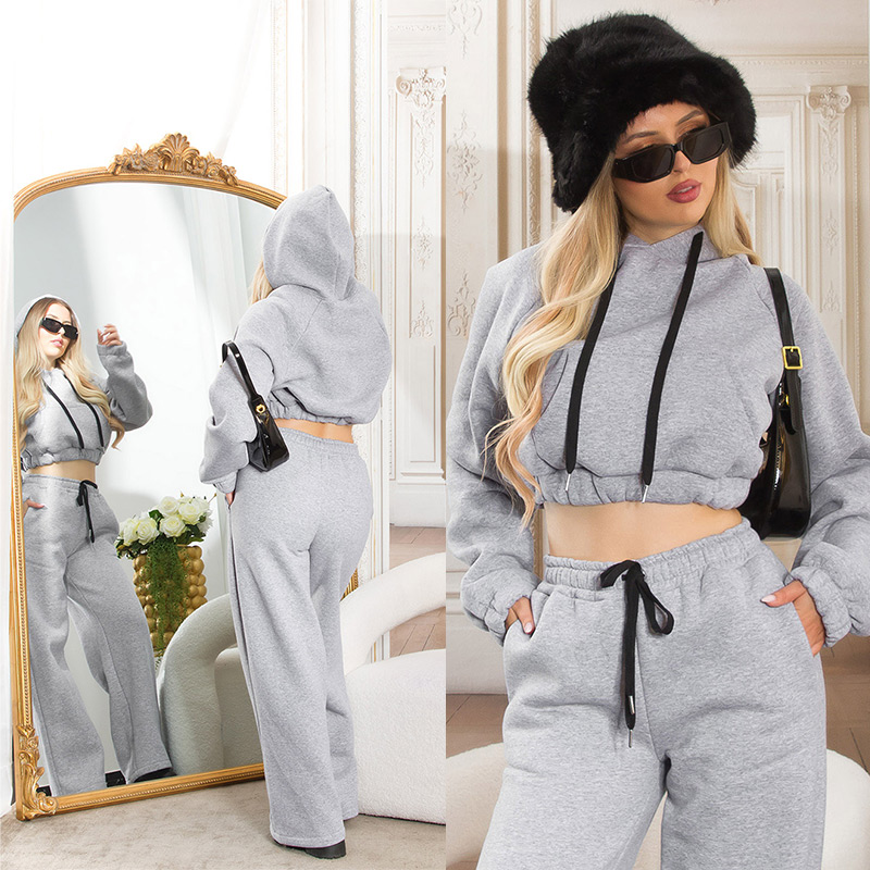 Hanorace sexy cu buricul gol Loungewear Style