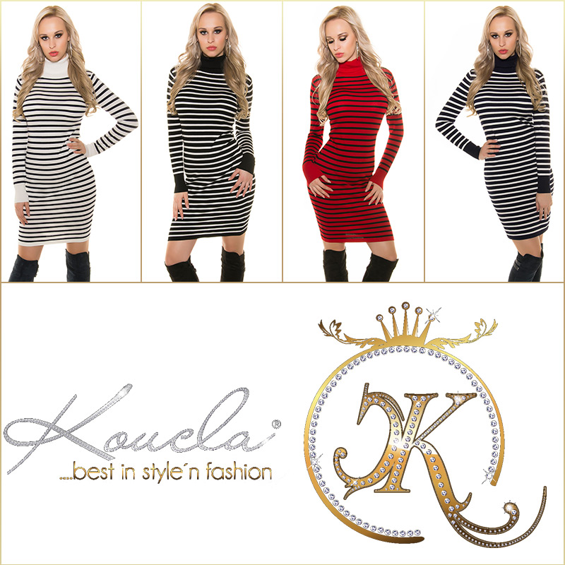 Helanca la moda din tricot stripeddress