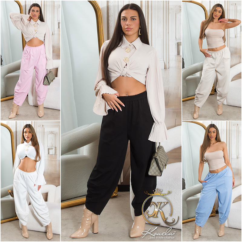 Pantaloni sexy cu talie inalta 