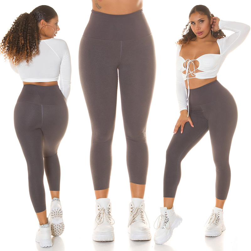 Pantaloni trei sferturi Colanti Sexy Musthave cu talie inalta