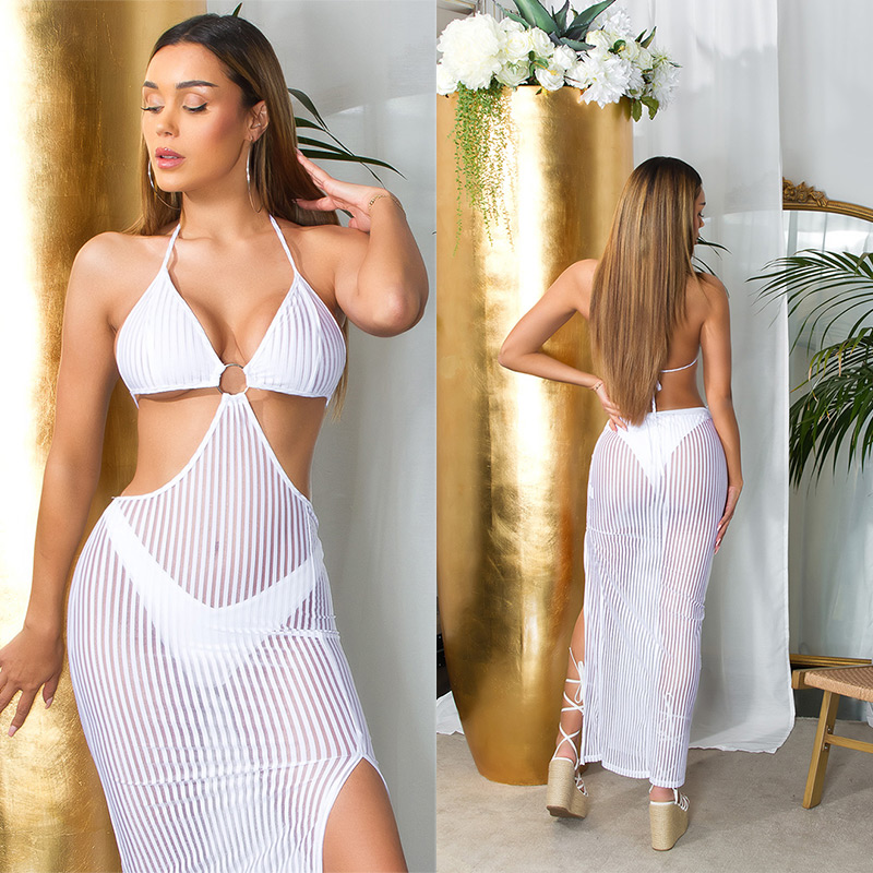 Rochie lunga sexy cu decupaje / Cover-Up