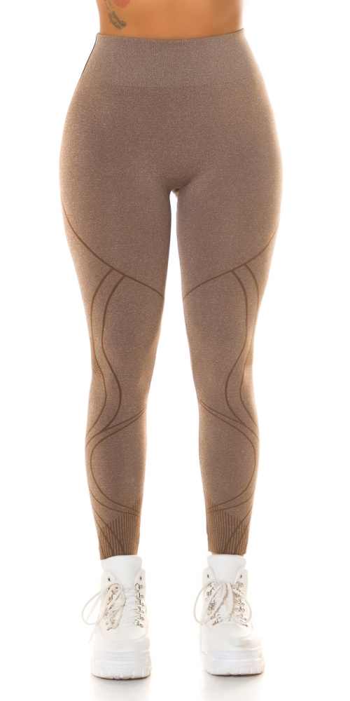 Sexy cu talie inalta modelatorLeggings scrunch seam