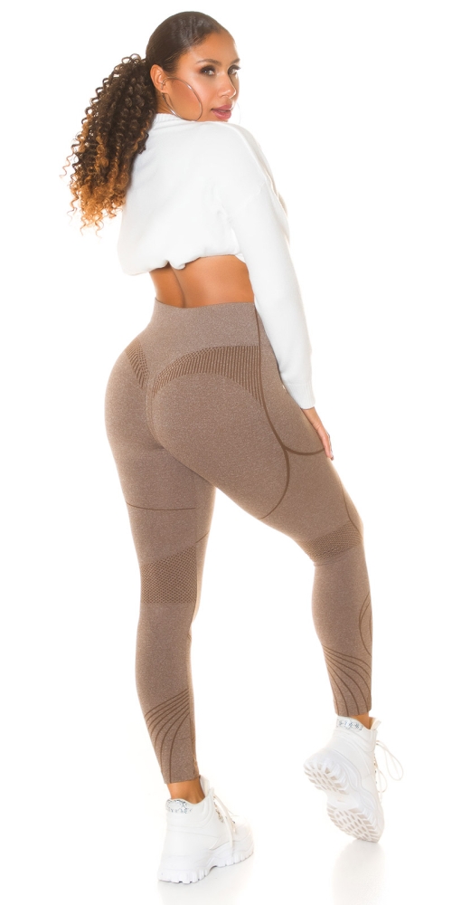 Sexy cu talie inalta modelatorLeggings scrunch seam